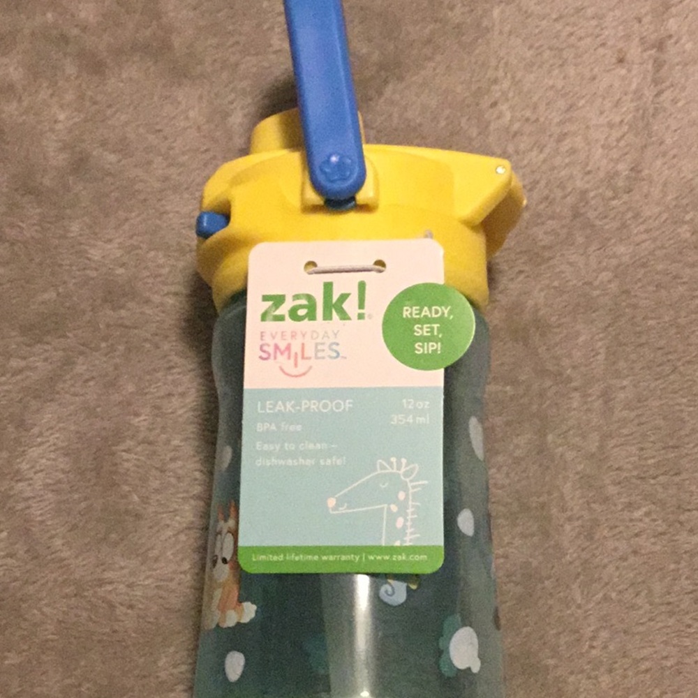 Kids Leak-Proof Water Bottle - Yellow and Blue